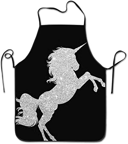 Unicorn Lock Edge Waterproof Durable String Adjustable Easy Care Cooking Apron Kitchen Apron For Women Men Chef