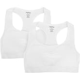 MeMoi Girls' 2 Pair Pack Racerback Sports Training Bra