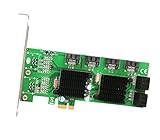 Syba SD-PEX40104 PCI-Express 8-Port Internal SATA 6Gbps Dual Chipset PCI-E V2.0 x 1 Slot Controller Card