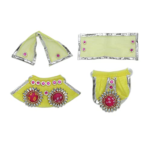 Cotton Hari Bhakti Poshak Dress With Mukut - Pack of 12