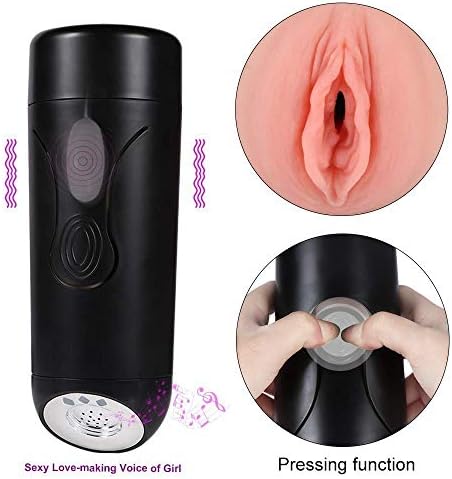Ma-le Måstūr-abåtión C-u-p with Double Ma-ssa-ge śti-mū-låtion tøys, Men Måssag-ing C-ū-p T-o-y-ś Silicone Reali-stic Electric 7-speed with Voice Prompts, ś-e-x T-ó-y-ś4 For Men