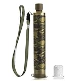 Membrane Solutions AquaStraw Personal Water Filter for Survival Gear,Hiking and Camping Kit