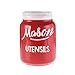 Red Mason Jar Kitchen Utensil Holder for Kitchen Counter - Rustic Ceramic Utensil Crock for Spoons, Spatulas & Cooking Tools - Farmhouse Decor for Countertop - Unique Vintage Container and Organizer