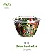 Eco-Products, Inc Renewable & Compostable Salad Bowls, 48 oz Bowl with Lid, Case of 150 (EP-SB48), Clear