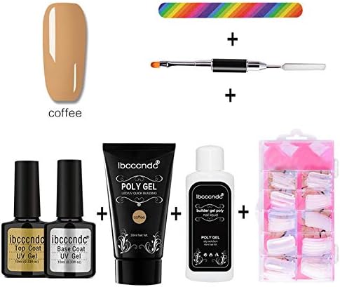 Ablerfly Paper-Free Quick Extended Gel Set Removable Primer Wash-Free Sealing Layer Poly Gel Nail Crystal Model Nail Builder