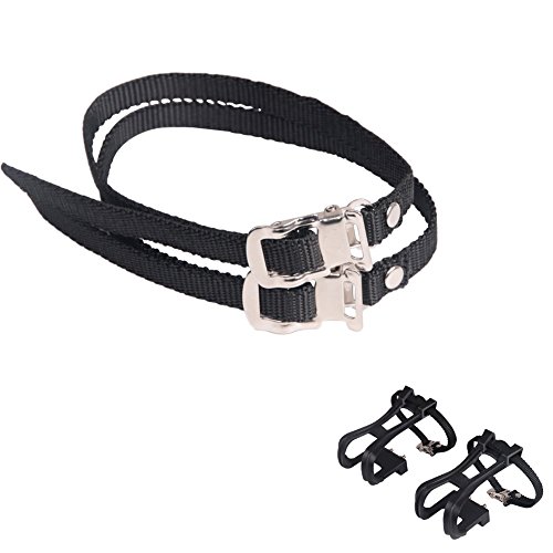 NEWSTY Pedal Toe Cages Toe Clips Pedal Cages Bicycle Pedal Straps Cycling For MTB AM Racing Bike Bike Straps Pedal