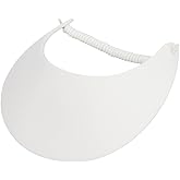Fabric Foam Sun String Visor, White