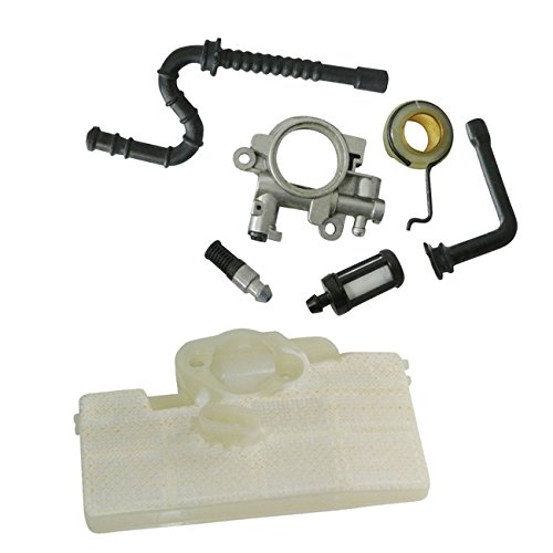 UAUS Air Filter & Oil Pump Worm Gear Spring For Stihl MS390 039 MS290 029 Chainsaw Nylon Nesh