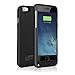 Rechargeable Battery Backup Power Bank Charger Case Cover for iphone 6 Plus / 6S Plus with 4800mAh capacity (Black)