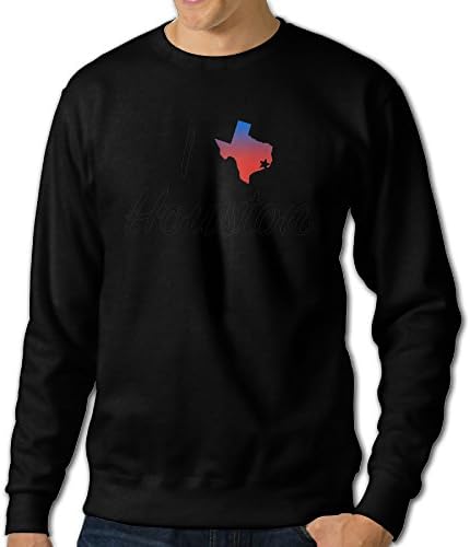 Mens I Love Houston Hoodie Crewneck Sweater