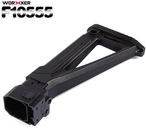 Worker F10555 3D Printing Foldable Stock Upgrade for nerf n-strike elite stryfe/retaliator/modulus blaster - Black