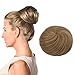 SARLA Hair Buns Extensions Drawstring Fake Ballet Bun Synthetic Updo Donut Chignon Hairpieces for Women Girls Lady