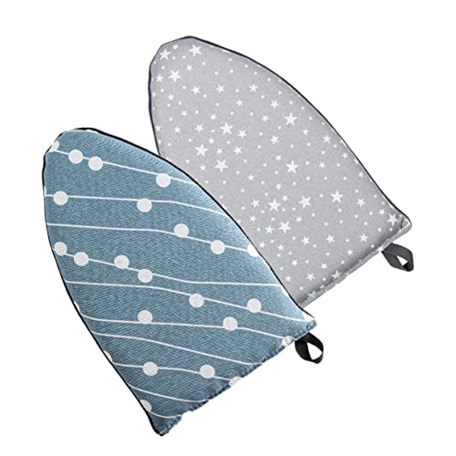 Kichvoe 2pcs Portable Mini Electric Ironing Board with High Temperature Resistant Polyester Sponge Handheld Garment Steamer Mitt for Home and Travel Lightweight