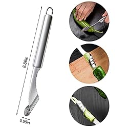 Stainless Steel Fruit and Vegetable Corer Set of 6