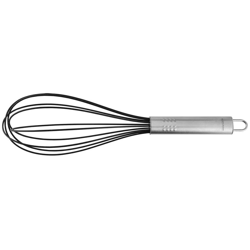 Fackelmann Stainless Steel/Silicone Whisk, Silver/Black, 10.6-Inch