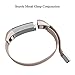 Fitbit Alta HR and Alta Bands Metal, Swees Milanese Stainless Steel Replacement Accessories Metal Small & Large Band for Fitbit Alta HR and Alta, Rose Gold