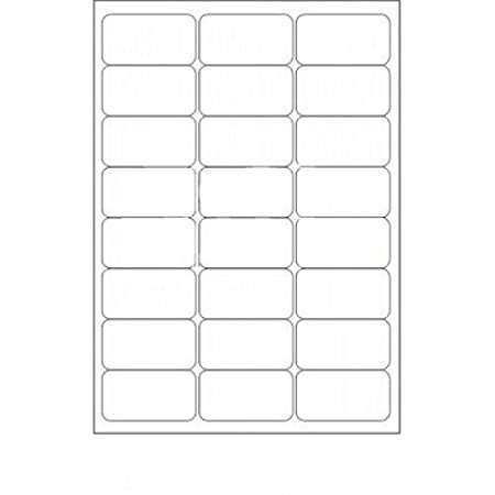 VMS Professional Multipurpose Self Adhesive A4 Size Paper 24 Labels/Sheet for Laser, Inkjet Copiers (White)-100