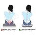 LANGRIA Seat Cushion for Office Chair Car Coccyx Cushion Memory Foam Orthopedic Pillow for Back, Tailbone, Sciatica Pain Relief, Anti-Slip Bottom, Built-in Handle, Ventilated Hollow Gap, Black
