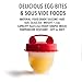 Silicone Egg Cooker Poaching-Cups – Sous-Vide, Dishwasher Safe, Bonus Brush - 8 pcs, 4 Heart-Shaped
