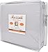 Mezzati Luxury Duvet Cover 3 Piece Set – Soft and Comfortable 1800 Prestige Collection – Brushed Microfiber Bedding (Silver Light Gray, Queen Size)