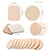 40PCS Sponges Facial Coverage Powder Puff,Latex-Free, Cream, Liquid Foundation Cosmetics - Long Lasting,Polyurethane Foam,Round Square Makeup Sponges Blender Powder Puff, Ideal for Blending