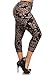 Leggings Depot Women's Popular Plus Paisley Insignia Capri Cropped Printed Leggings