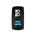 STV MOTORSPORTS® Blue Headlights Laser Rocker Switch Off-ON-ON 20A 12V LED Light 3 Positions 6 Pin for Cars, Trucks, ATV, UTV, Boat, Tractor, Auto, 4x4, 4WD, Jeep