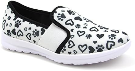 Women's Cute Memory Foam Elastic Gore Nursing Shoes - Printed - Florence Sunny