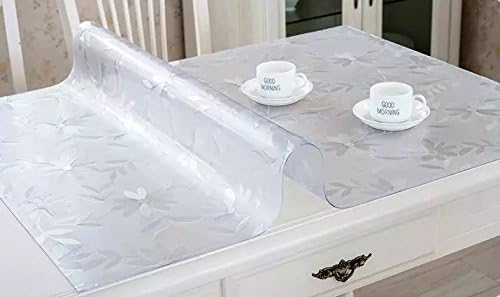 Waterproof Soft Glass Alike PVC Protector for Table/Desk Table Pads Table Covers With Multi Size Available, Cosmos ,Thickness 1mm/23.6 x 47 Inches