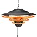 Air Choice Patio Heater Outdoor Heater, 1500W, Ceiling Mounted Heater for Balcony, Overheat Protection, Tip-Over Shut Off, Halogen Heater for Courtyard, Garage Use