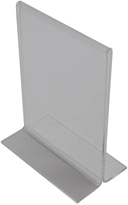 7.5" Acrylic Straight Back Counter Top Sign Holder (Vertical)