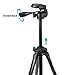 Tripod XINKSD 61-inch Professional DSLR Camera Light Weight Aluminum Tripod with Universal Smartphone Mount Adapters and Carry Bag for Canon, Nikon, Sony, Samsung, Olympus, Panasonic, Gopro, iPhone