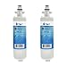 Tier1 ADQ36006101 Refrigerator Water Filter 2-pk | Replacement for LG LT700P, ADQ36006102, Kenmore 46-9690, 469690, ADQ36006101-S, WSL-3, FML-3, RFC1200A, Fridge Filter