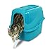 Petmate Kitty Komplete Jumbo Hooded Litter Pan and Hood, Peacock/Slate