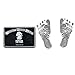 Baby Hand and Footprint Kit by Forever Fun Times | Get Hundreds of Detailed Prints with One Baby Safe Ink Pad | Easy to Clean, and Works with Any Paper or Card | Clean and Safe (Black)