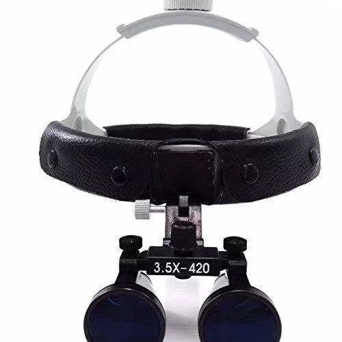 Ocean Aquarius Surgical Binocular 3.5X420mm Loupes Leather Headband