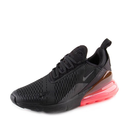NIKE Men's Air Max 270, Black/Black-HOT Punch, 10.5 M US