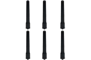 BVMAG UHF 400-470 MHz Stubby Antenna for Motorola Mag One BPR40 A8 Walkie Talkie Two Way Radio 6Pack