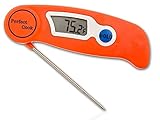 Perfect Cook Digital Instant Read Thermometer with Foldable Stainless Steel Probe, Best for Food, Meat, Cooking, BBQ, Poultry, Grill Food, Oven, Candy and More