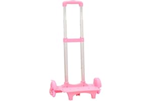 CHEZMAX Backpack Trolley Foldable Trolley Cart 6 Wheels Rolling-Luggage Carts Aluminium Alloy Luggage Hand Cart for Bags