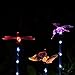 Doingart Garden Solar Lights Outdoor - 3 Pack Solar Stake Light Multi-Color Changing LED Garden Lights, Decorative Lights, Solar Powered Stake Light (Hummingbird Solar Garden Light)