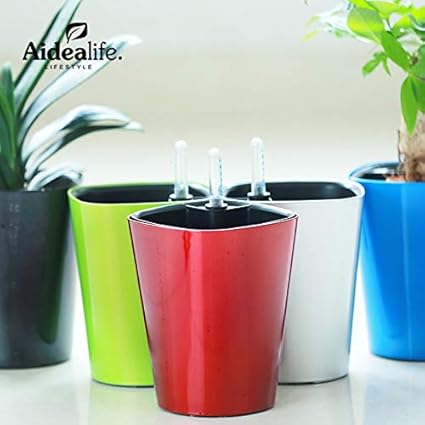  Colorful Plastic Round Flower Pot Artificial