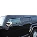 Window Visor Compatible with 2005-2009 Hummer H3, Slim Style Dark Smoke 4PC Set Acrylic by IKON MOTORSPORTS, 2006 2007 2008