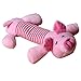 Smosee Pet Puppy Dog Chew Squeaker Squeaky Plush Sound Pig Elephant Duck Ball Toy (Pink)