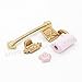 Odoria 1:12 Miniature 4PCS Dollhouse Bathroom Accessories Soap Dish Towel Bar Toilet Paper Holder
