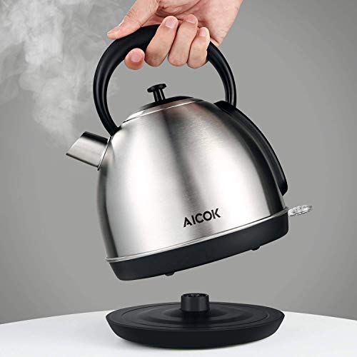 Aicok Electric Kettle, 1500W Fast Water Boiled & Tea Heater, 100