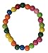 Plastic Bead Jewelry Set for Little Girls | Multicolor beaded flower necklace, bracelet, and earring set | Play Jewelry | 16 inches