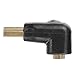 Twisted Veins HDMI 270 Degree, 3-Pack, Right Angle Adapters/Connectors, Supports HDMI 2.0b 4K 60hz HDR