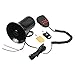 GAMPRO Car Siren Speaker, 12V 50W 7 Tones Sound Electronic Vehicle Horn with Mic PA System, Black ABS Housing, Compatible with Truck, Van