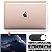 GMYLE MacBook Air 13 Inch Case 2020 2019 2018 A2337 M1 A2179 A1932 with Touch ID Retina Display, Plastic Hard Shell, Keyboard Cover, Privacy Webcam Cover Slide, Screen Protector Set, Crystal Clear